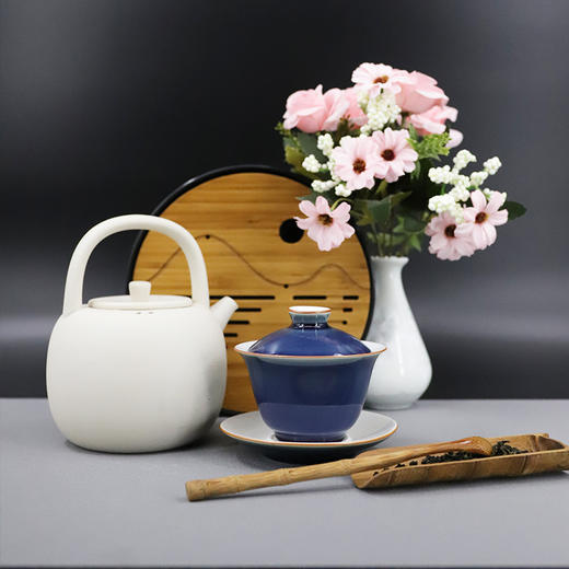 韵香雾青盖碗 商品图3