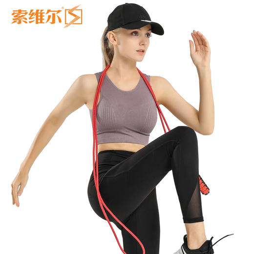 双轴承负重棉绳尼龙跳绳 商品图2