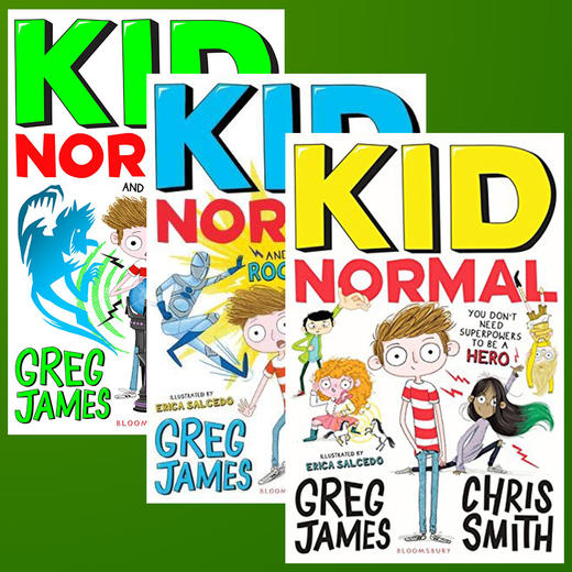 麻瓜小子系列3册 英文原版小说 Kid Normal 麻瓜小孩 超级英雄 英文版儿童文学小说书 进口中小学生英语课外阅读 带插图 商品图0