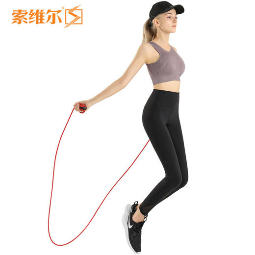 双轴承负重棉绳尼龙跳绳 商品图4