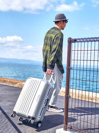 银座商务经典旅行行李箱万向轮24寸学生男女20寸登机拉杆箱A-303K 商品图11