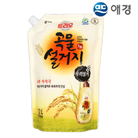 애경 트리오 곡물설거지 우리현미 리필1.2L