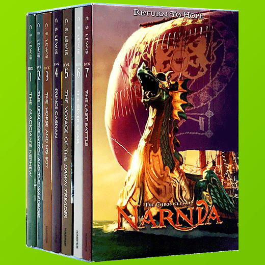 纳尼亚传奇 英文原版 Chronicles of Narnia Box Set 1-7全套盒装 英文版儿童小说 进口原版英语书 青少年读物 商品图3