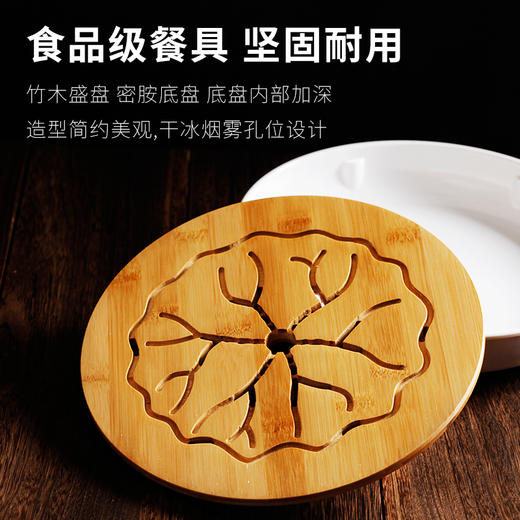 意境菜铁艺餐具大董同款  干冰液氮组合盘，数十款意境干冰盘-铁艺鸟巢干冰盘 商品图4