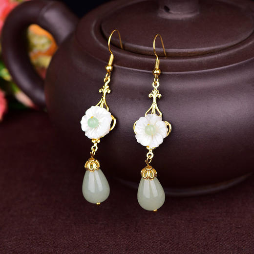 CZYH-017韩国时尚个性气质长款耳环民族风复古饰品 商品图3