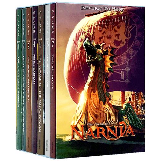 纳尼亚传奇 英文原版 Chronicles of Narnia Box Set 1-7全套盒装 英文版儿童小说 进口原版英语书 青少年读物 商品图4