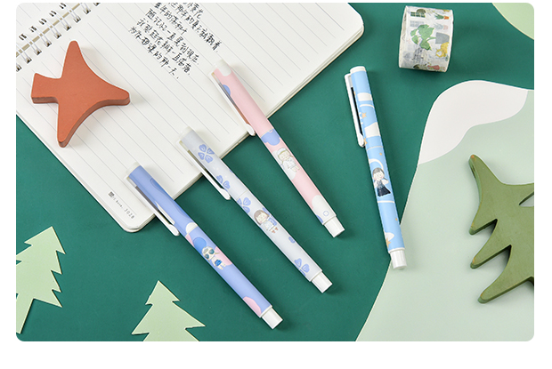 三年二班创意麻球中性笔05mm水性笔学生签字笔女生可爱卡通水笔z