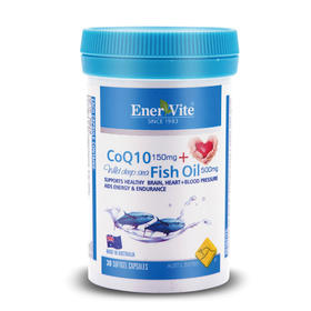 【保税仓】澳洲Enervite澳乐维他 高活力辅酶Q10+天然深海鱼油（30粒/瓶）