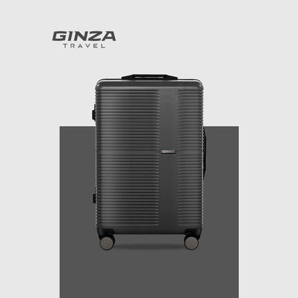 银座新款PC行李箱男窄铝框商务登机箱20寸旅行箱女A-9671K 商品图1