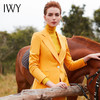 IWY/亮丽黄色西装套装女单粒扣时尚修身职业装气质工作服CP9329 商品缩略图4
