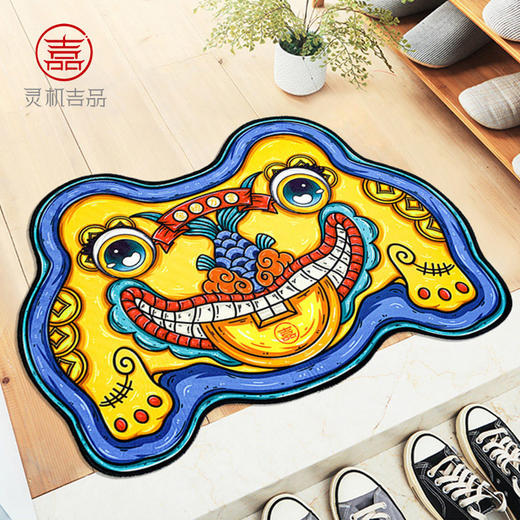 灵机吉品开运文创金蟾万贯地毯 商品图4