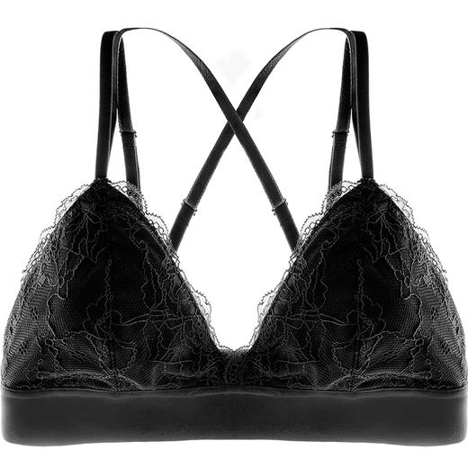 好奇蜜斯小胸法式蕾丝胸罩聚拢上托文胸薄款美背性感无钢圈内衣女伊莎贝尔 商品图3