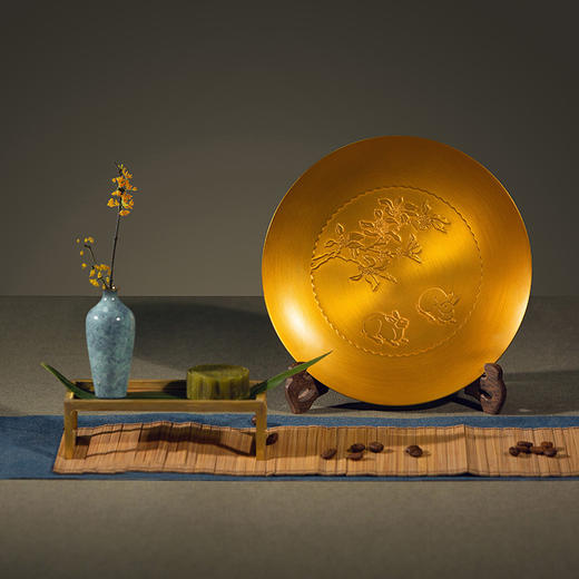 朱炳仁铜 月桂团圆礼盒 非遗家居雅具