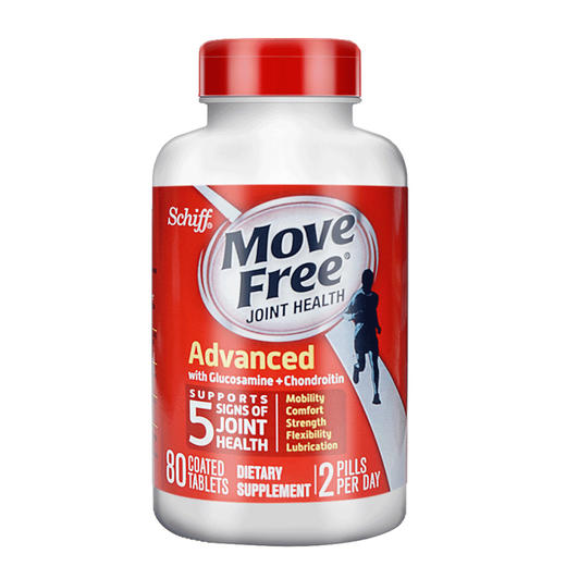【保税仓】Move Free维骨力氨糖软骨素片 红瓶80粒 商品图0
