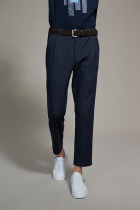 callisto仿牛仔弹力休闲裤 棉混纺 SOCPW111BL