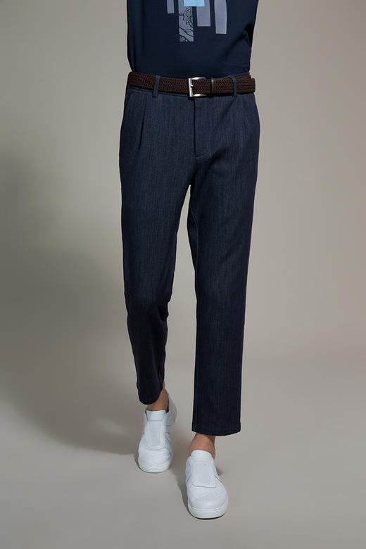 callisto仿牛仔弹力休闲裤 棉混纺 SOCPW111BL 商品图0