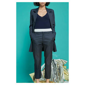 HUAJIA｜深蓝九分裤