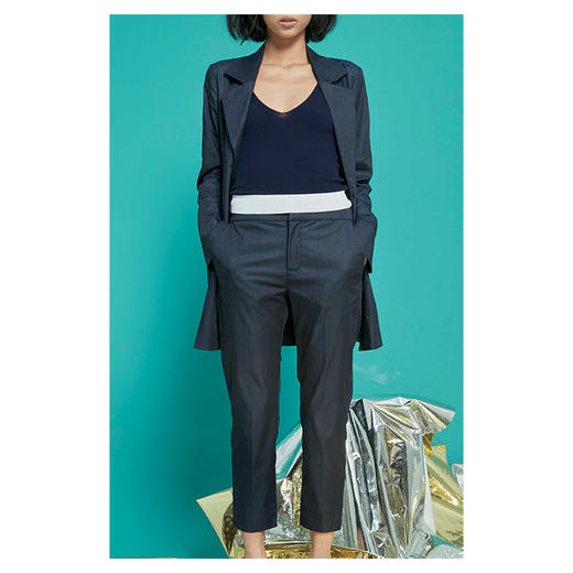 HUAJIA｜深蓝九分裤 商品图0