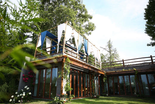 【成都近郊温江-479号院】4房/6房/11房院子，带地暖、可放烟花、荷塘月色凉亭小憩，在两侧成林的桂田中的悠闲时光JFSS 商品图1