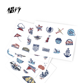 侣行 张昕宇梁红 经典主题贴纸 新品 侣行制造