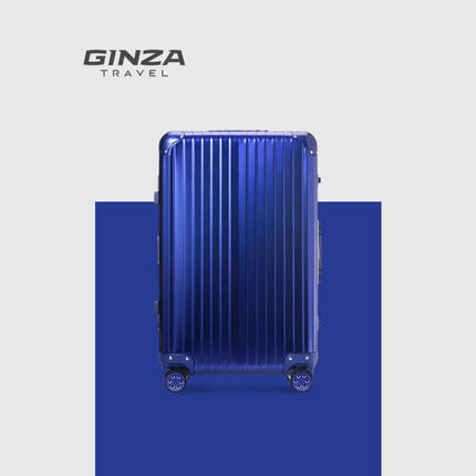 银座全铝镁合金时尚铝框拉杆箱商务金属旅行箱登机行李箱AL-0015 商品图4