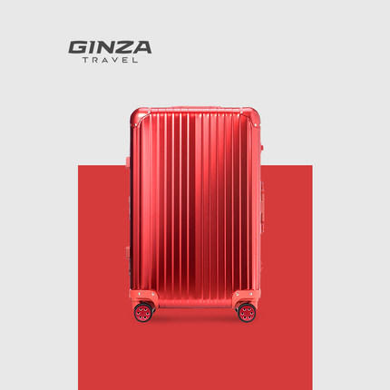 银座全铝镁合金时尚铝框拉杆箱商务金属旅行箱登机行李箱AL-0015 商品图3