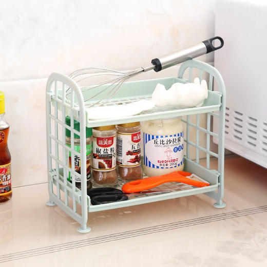 熊诺创意塑料双层镂空置物架ZMXNXP006 商品图3