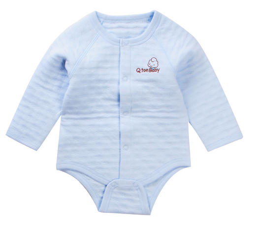 棉果果秋冬款男童女童内衣空气层对开三角连体衣连身衣哈衣M401712617627 商品图2