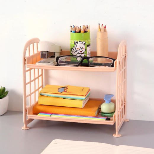 熊诺创意塑料双层镂空置物架ZMXNXP006 商品图2