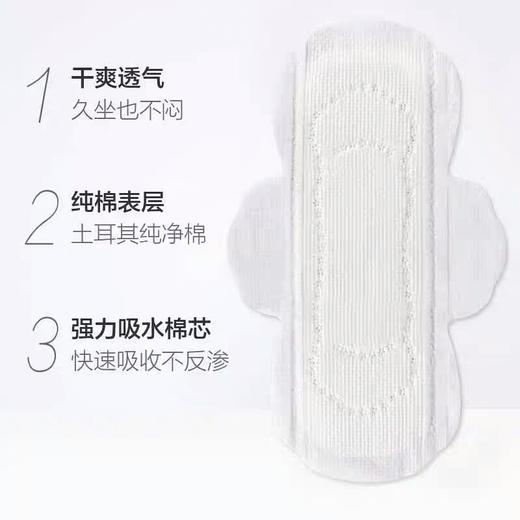 恩芝纯棉夜用卫生巾290mm*8片 商品图2