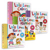 英文原版 Lulu系列4册合售 我爱露露系列绘本 纸板翻翻书 Lulu Loves Noises Shapes Numbers Colours 幼儿英语启蒙认知图画故事书 商品缩略图1