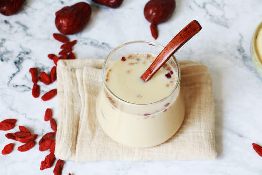 不添加蔗糖 营养早餐 红枣枸杞豆浆粉 350克（14袋） 商品图2