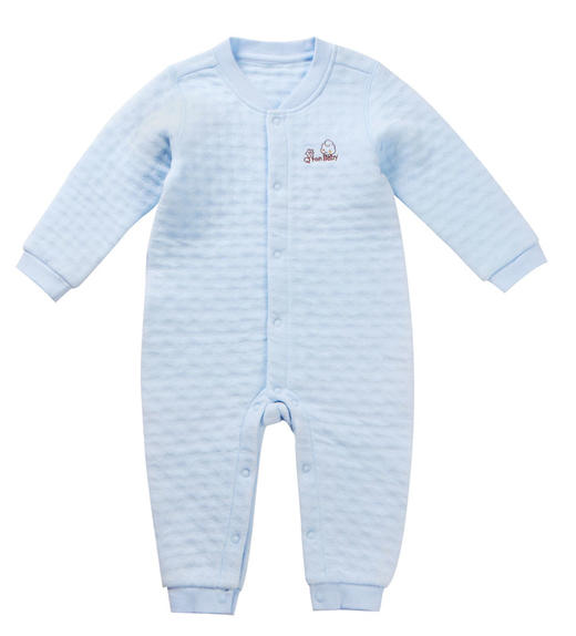 棉果果秋冬季男童女童内衣空气层对开哈衣连体衣连身衣哈衣M401722617628 商品图2