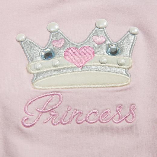 Monnalisa 蒙娜丽莎  女童粉色刺绣拼接圆领卫衣392626RJ 商品图3