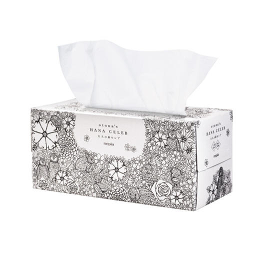 南京（日本原装）妮飘（Nepia）鼻贵族手绘限量版盒装抽纸（3层150抽1盒） 商品图3