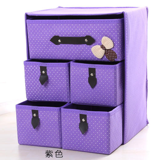 CY-新款加厚无纺布折叠储物抽屉收纳盒收纳箱 商品图3