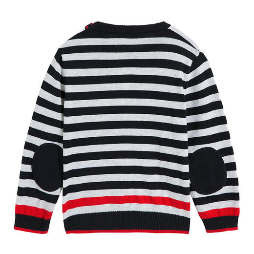EMPORIO ARMANI  阿玛尼  男童经典图案条纹V领针织衫 6ZHM55 4M0CZ 商品图1