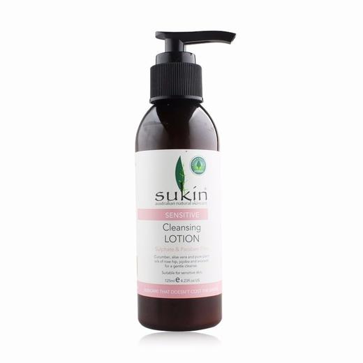 【保税仓】SUKIN/苏芊 有机洁面乳 Sensitive Cleansing Lotion 125ml 商品图0