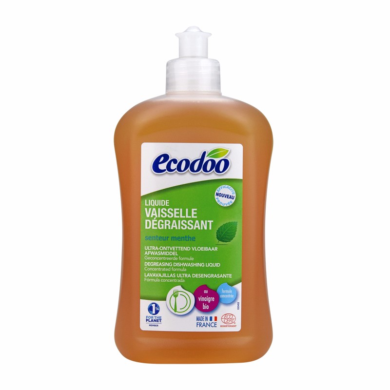 ECODOO/逸乐舒 去油洗碗液低泡有机洗洁精 薄荷 500MLJPY带授权招加盟代理