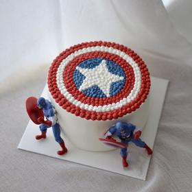 美国队长-鲜果奶油蛋糕