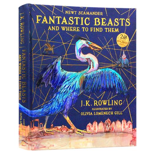 英文原版 神奇动物在哪里 插图版 Fantastic Beasts and Where to Find Them 哈利波特20周年 精装 Harry Potter JK罗琳正版进口书 商品图3