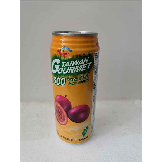 台湾美饌百香果汁 490ml 罐装休闲饮料品 商品图1