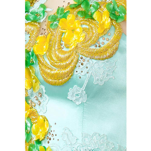 zenaki绢网飘袖印度丝刺绣缀饰礼服 - 嘉媛时代