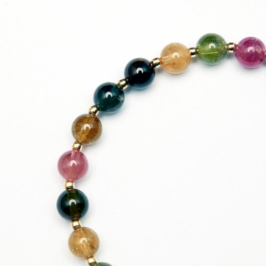 醍醐 碧玺贝壳如意单圈 手串 手链 精选巴西碧玺 商品图2