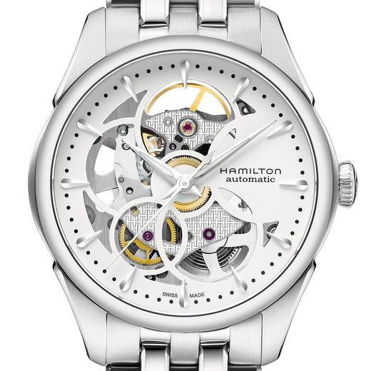 汉米尔顿 Hamilton 爵士系列女士自动机械全镂空腕表 H32405111 商品图1