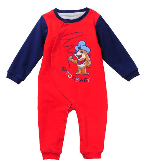 棉果果春秋款男童偏襟哈衣连体衣M112720218088 商品图2