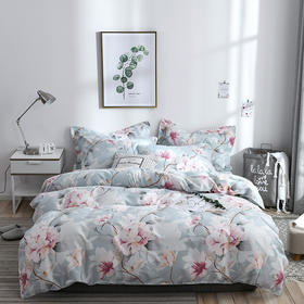 LH-新款全棉磨毛斜纹简约系田园小碎花系列四件套TZW