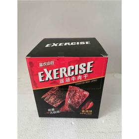 15g富农山庄运动牛肉干原味10袋一盒
