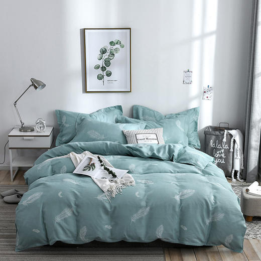 LH-新款全棉磨毛斜纹简约系田园小碎花系列四件套TZW 商品图2
