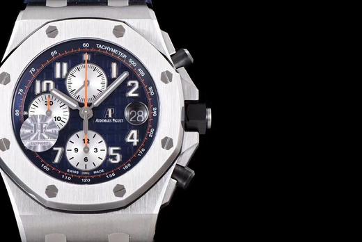 JF爱彼，型号26470ST，系列：皇家橡树离岸型，42毫米直径。Calibre 3126全自动机械机芯，精钢表壳，硅胶潜水表带，蓝宝石水晶 商品图5